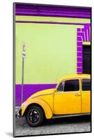 ¡Viva Mexico! Collection - Yellow VW Beetle Car and Colorful Wall-Philippe Hugonnard-Mounted Photographic Print