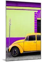 ¡Viva Mexico! Collection - Yellow VW Beetle Car and Colorful Wall-Philippe Hugonnard-Mounted Premium Photographic Print