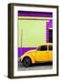 ¡Viva Mexico! Collection - Yellow VW Beetle Car and Colorful Wall-Philippe Hugonnard-Framed Photographic Print