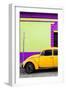 ¡Viva Mexico! Collection - Yellow VW Beetle Car and Colorful Wall-Philippe Hugonnard-Framed Photographic Print