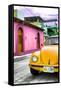 ¡Viva Mexico! Collection - Yellow VW Beetle Car in a Colorful Street-Philippe Hugonnard-Framed Stretched Canvas