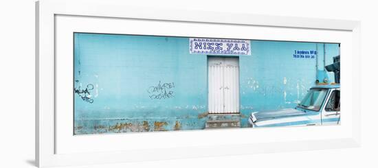 ¡Viva Mexico! Panoramic Collection - "5 de febrero" Blue Wall-Philippe Hugonnard-Framed Photographic Print