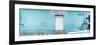 ¡Viva Mexico! Panoramic Collection - "5 de febrero" Blue Wall-Philippe Hugonnard-Framed Photographic Print