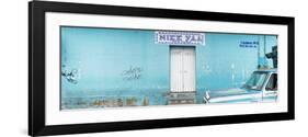 ¡Viva Mexico! Panoramic Collection - "5 de febrero" Blue Wall-Philippe Hugonnard-Framed Photographic Print