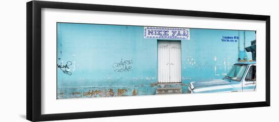 ¡Viva Mexico! Panoramic Collection - "5 de febrero" Blue Wall-Philippe Hugonnard-Framed Photographic Print