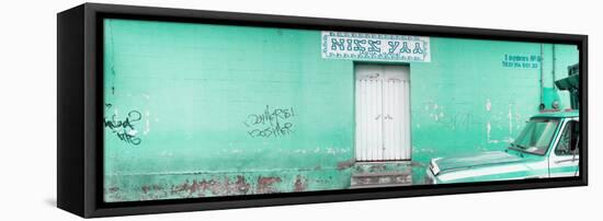 ¡Viva Mexico! Panoramic Collection - "5 de febrero" Coral Green Wall-Philippe Hugonnard-Framed Stretched Canvas