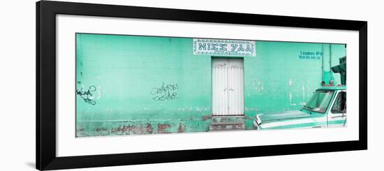 ¡Viva Mexico! Panoramic Collection - "5 de febrero" Coral Green Wall-Philippe Hugonnard-Framed Photographic Print