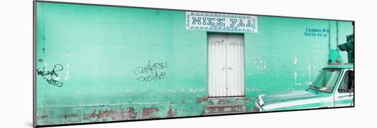 ¡Viva Mexico! Panoramic Collection - "5 de febrero" Coral Green Wall-Philippe Hugonnard-Mounted Photographic Print