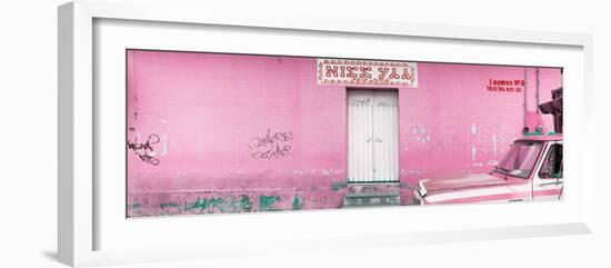 ¡Viva Mexico! Panoramic Collection - "5 de febrero" Light Pink Wall-Philippe Hugonnard-Framed Photographic Print