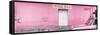 ¡Viva Mexico! Panoramic Collection - "5 de febrero" Light Pink Wall-Philippe Hugonnard-Framed Stretched Canvas