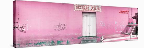 ¡Viva Mexico! Panoramic Collection - "5 de febrero" Light Pink Wall-Philippe Hugonnard-Stretched Canvas