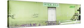 ¡Viva Mexico! Panoramic Collection - "5 de febrero" Lime Green Wall-Philippe Hugonnard-Stretched Canvas