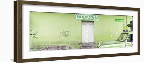 ¡Viva Mexico! Panoramic Collection - "5 de febrero" Lime Green Wall-Philippe Hugonnard-Framed Photographic Print