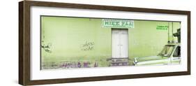 ¡Viva Mexico! Panoramic Collection - "5 de febrero" Lime Green Wall-Philippe Hugonnard-Framed Photographic Print