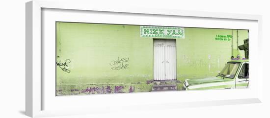 ¡Viva Mexico! Panoramic Collection - "5 de febrero" Lime Green Wall-Philippe Hugonnard-Framed Photographic Print