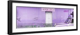 ¡Viva Mexico! Panoramic Collection - "5 de febrero" Purple Wall-Philippe Hugonnard-Framed Photographic Print