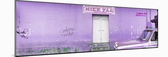 ¡Viva Mexico! Panoramic Collection - "5 de febrero" Purple Wall-Philippe Hugonnard-Mounted Photographic Print