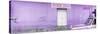 ¡Viva Mexico! Panoramic Collection - "5 de febrero" Purple Wall-Philippe Hugonnard-Stretched Canvas