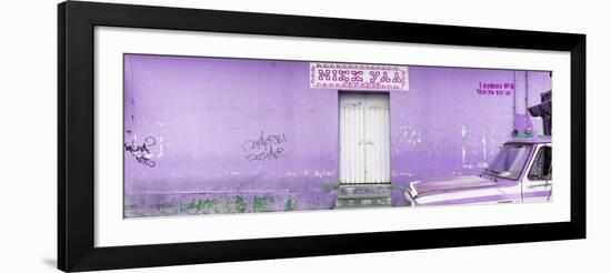 ¡Viva Mexico! Panoramic Collection - "5 de febrero" Purple Wall-Philippe Hugonnard-Framed Photographic Print