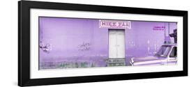 ¡Viva Mexico! Panoramic Collection - "5 de febrero" Purple Wall-Philippe Hugonnard-Framed Photographic Print