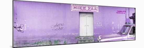 ¡Viva Mexico! Panoramic Collection - "5 de febrero" Purple Wall-Philippe Hugonnard-Mounted Photographic Print