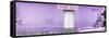 ¡Viva Mexico! Panoramic Collection - "5 de febrero" Purple Wall-Philippe Hugonnard-Framed Stretched Canvas