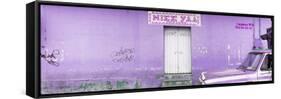¡Viva Mexico! Panoramic Collection - "5 de febrero" Purple Wall-Philippe Hugonnard-Framed Stretched Canvas