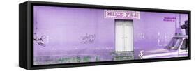 ¡Viva Mexico! Panoramic Collection - "5 de febrero" Purple Wall-Philippe Hugonnard-Framed Stretched Canvas