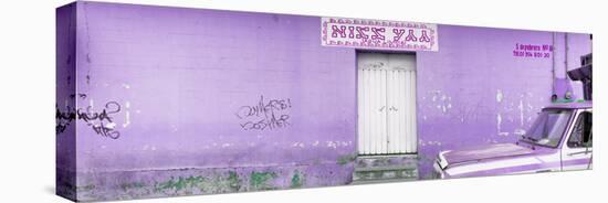 ¡Viva Mexico! Panoramic Collection - "5 de febrero" Purple Wall-Philippe Hugonnard-Stretched Canvas