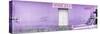 ¡Viva Mexico! Panoramic Collection - "5 de febrero" Purple Wall-Philippe Hugonnard-Stretched Canvas