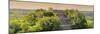 ¡Viva Mexico! Panoramic Collection - Ancient Maya City within the Jungle at Sunset - Calakmul-Philippe Hugonnard-Mounted Photographic Print