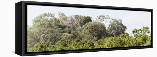 ¡Viva Mexico! Panoramic Collection - Ancient Maya City within the Jungle - Calakmul-Philippe Hugonnard-Framed Stretched Canvas