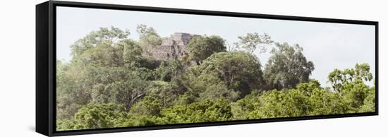 ¡Viva Mexico! Panoramic Collection - Ancient Maya City within the Jungle - Calakmul-Philippe Hugonnard-Framed Stretched Canvas