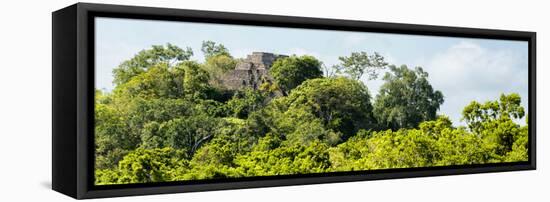 ¡Viva Mexico! Panoramic Collection - Ancient Maya City within the Jungle - Calakmul-Philippe Hugonnard-Framed Stretched Canvas