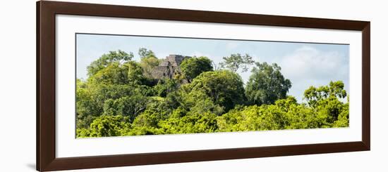 ¡Viva Mexico! Panoramic Collection - Ancient Maya City within the Jungle - Calakmul-Philippe Hugonnard-Framed Photographic Print