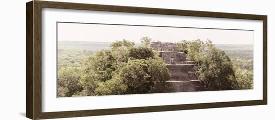 ¡Viva Mexico! Panoramic Collection - Ancient Maya City within the Jungle - Calakmul-Philippe Hugonnard-Framed Photographic Print