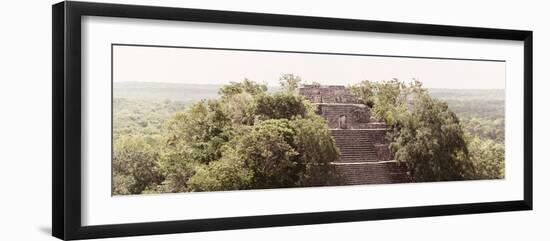 ¡Viva Mexico! Panoramic Collection - Ancient Maya City within the Jungle - Calakmul-Philippe Hugonnard-Framed Photographic Print