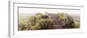 ¡Viva Mexico! Panoramic Collection - Ancient Maya City within the Jungle - Calakmul-Philippe Hugonnard-Framed Photographic Print