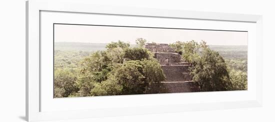 ¡Viva Mexico! Panoramic Collection - Ancient Maya City within the Jungle - Calakmul-Philippe Hugonnard-Framed Photographic Print