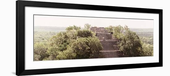 ¡Viva Mexico! Panoramic Collection - Ancient Maya City within the Jungle - Calakmul-Philippe Hugonnard-Framed Photographic Print