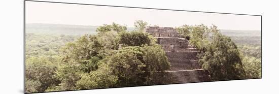 ¡Viva Mexico! Panoramic Collection - Ancient Maya City within the Jungle - Calakmul-Philippe Hugonnard-Mounted Photographic Print