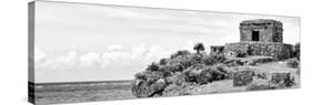 ¡Viva Mexico! Panoramic Collection - Ancient Mayan Fortress in Riviera Maya - Tulum II-Philippe Hugonnard-Stretched Canvas