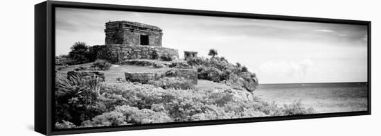 ¡Viva Mexico! Panoramic Collection - Ancient Mayan Fortress in Riviera Maya - Tulum V-Philippe Hugonnard-Framed Stretched Canvas