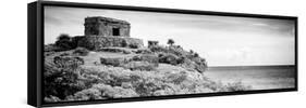 ¡Viva Mexico! Panoramic Collection - Ancient Mayan Fortress in Riviera Maya - Tulum V-Philippe Hugonnard-Framed Stretched Canvas