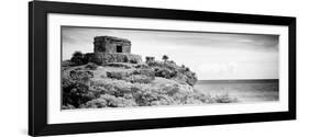 ¡Viva Mexico! Panoramic Collection - Ancient Mayan Fortress in Riviera Maya - Tulum V-Philippe Hugonnard-Framed Photographic Print