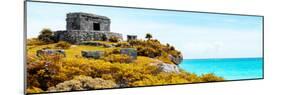 ¡Viva Mexico! Panoramic Collection - Ancient Mayan Fortress in Riviera Maya - Tulum VI-Philippe Hugonnard-Mounted Photographic Print