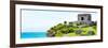 ¡Viva Mexico! Panoramic Collection - Ancient Mayan Fortress in Riviera Maya - Tulum-Philippe Hugonnard-Framed Photographic Print