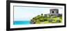 ¡Viva Mexico! Panoramic Collection - Ancient Mayan Fortress in Riviera Maya - Tulum-Philippe Hugonnard-Framed Photographic Print