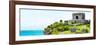 ¡Viva Mexico! Panoramic Collection - Ancient Mayan Fortress in Riviera Maya - Tulum-Philippe Hugonnard-Framed Photographic Print