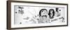 ¡Viva Mexico! Panoramic Collection - B&W SOL Sign Street Wall-Philippe Hugonnard-Framed Photographic Print